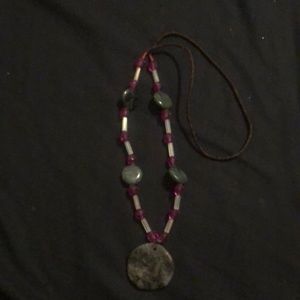 Stone, glass and plastic beaded necklaces